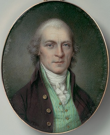Colonel Richard Thomas 1796 by James Peale (1749-1831) The Metropolitan Museum of Art NY 31.118 Watercolor on Ivory